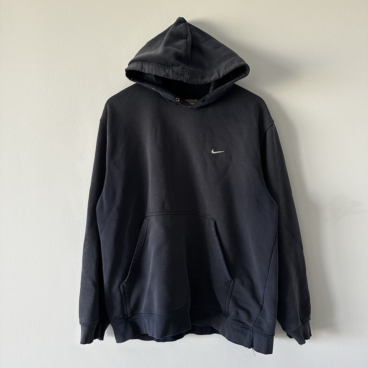 nike mini swoosh black hoodie