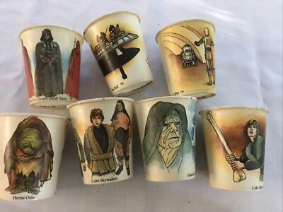 STAR WARS DIXIE 紙コップ ヴィンテージ Vintage 1980 Star Wars Dixie Cups Fun Assortment 99 Cups W