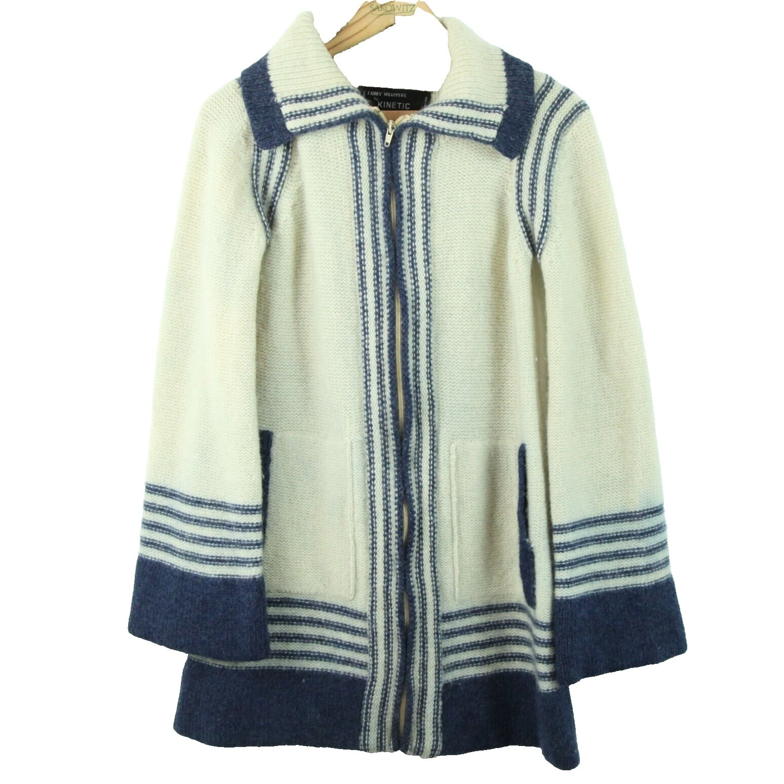 Multi-Color 100% Wool Vintage Clothing for Women