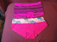 2 Pink colorful Panties very pretty panties size 7