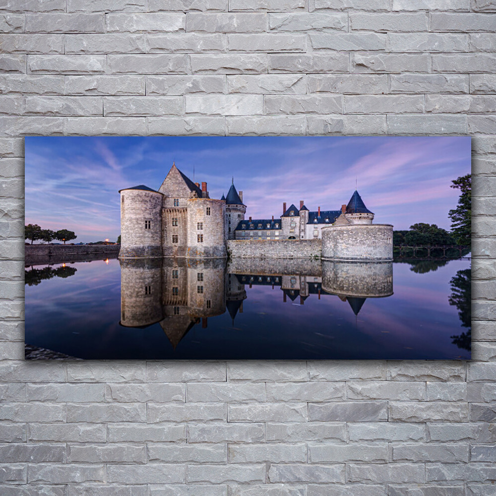 Tableau sur verre anti-humidité 120x60 cm Château d'Eau pour salon et cuisine