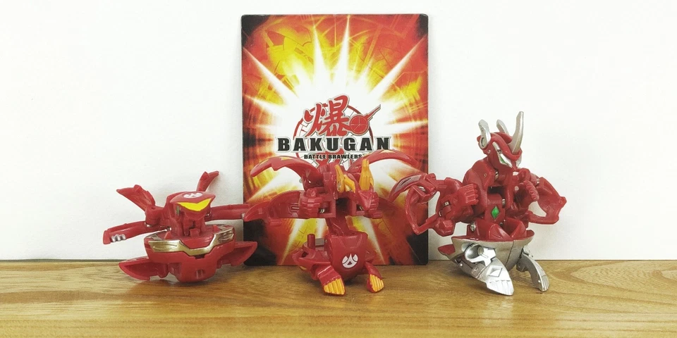 New 3x BAKUGAN Pyrus: INFINITY, BLITZ & TITANIUM DRAGONOID Spin Master/SEGA Rare - Image 2 of 4