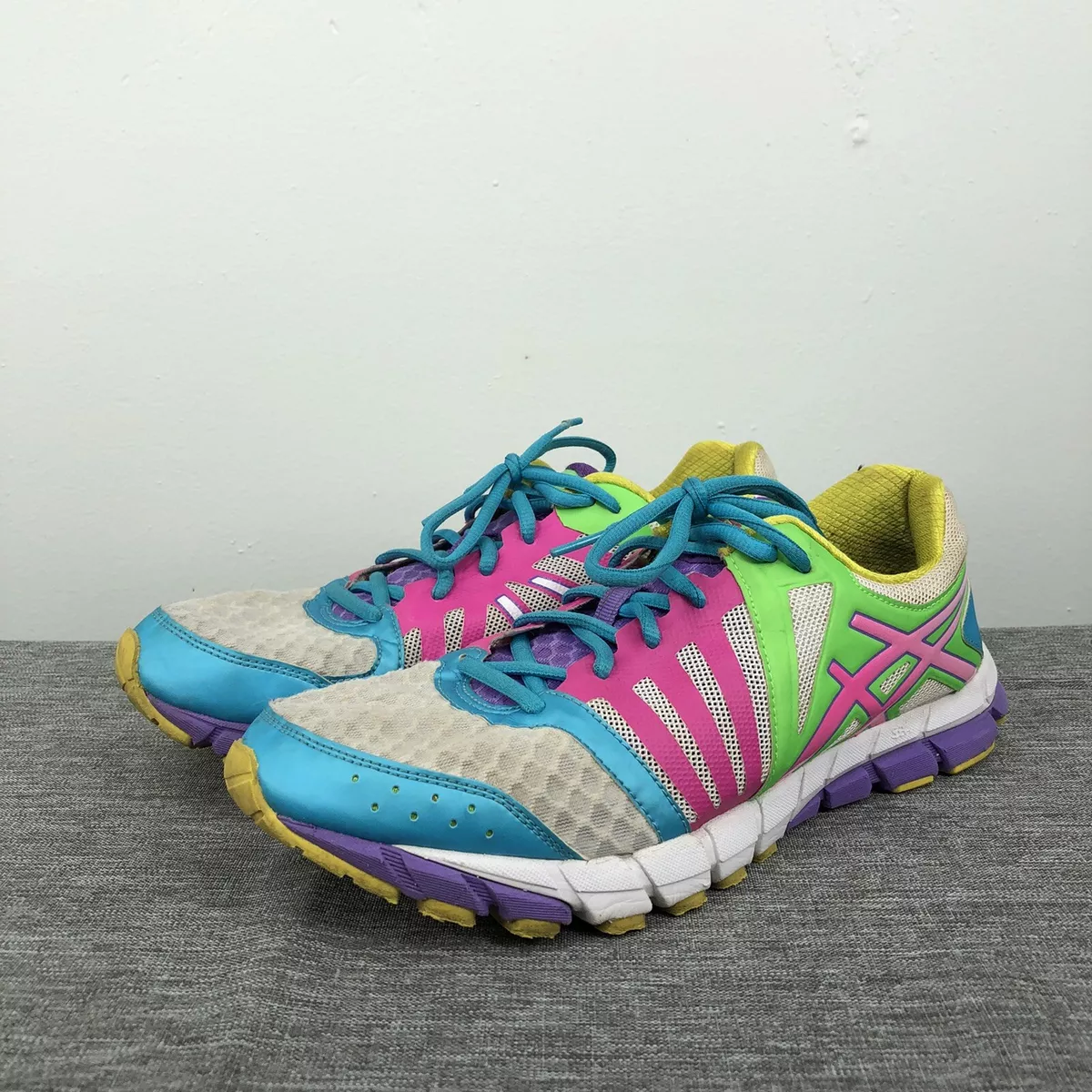 Asics Lyte 33 2 Womens Size 9.5 Running Shoes Multicolor Sneakers | eBay