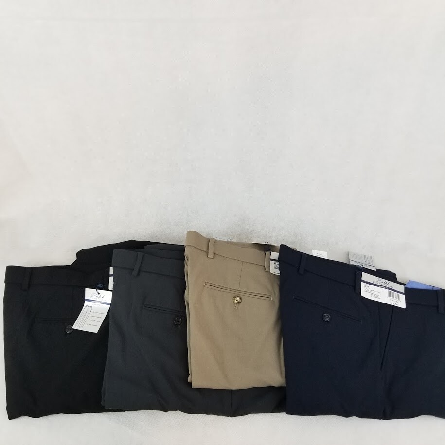 Ralph Lauren Men, Modern Fit, Flat Front, All Way Stretch, Tan Pants 32x30 Ralph Lauren Men, Modern Fit, Flat Front, All Way Stretch, Tan Pants 32x30