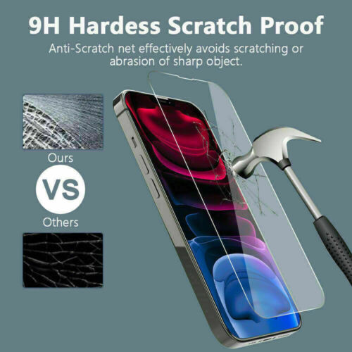 4X Gorilla Tempered Glass Screen Protector for iPhone 16 15 13 11 14 Pro Max XR - Picture 4 of 10