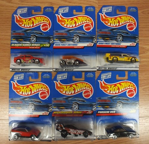 Random Lot of 6 Genuine Mattel Hot 
