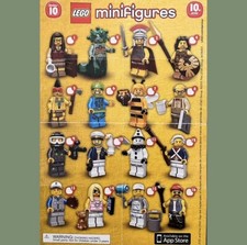 LEGO Minifigures Series 10 71001 Complete Set 16 Figures Factory Sealed  2013