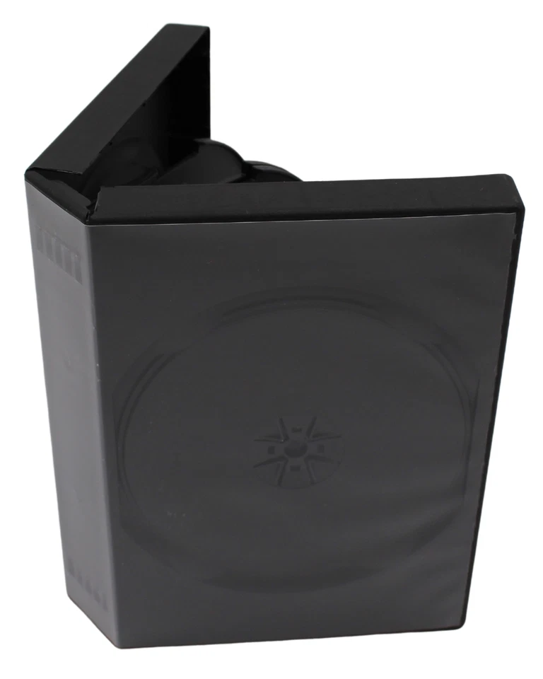 Standard Black DVD 12 Disc 39mm New Replacement Premium Movie Storage Shell Case - Image 2 of 4