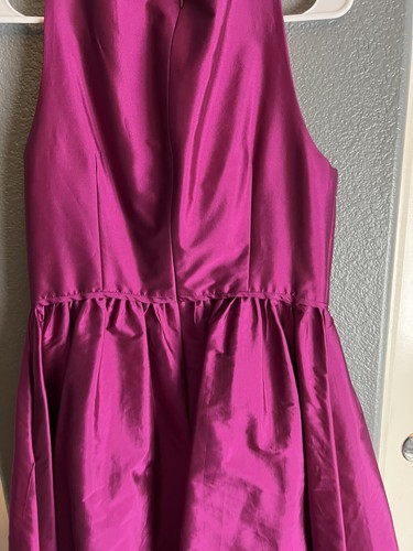 Adrianna Papell Tea Length Magenta Dress - Picture 9 of 13
