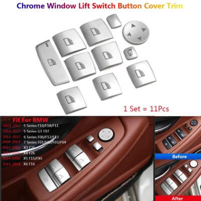 Window Lift Switch Cover For BMW 5 6 7 X3 X4 X5 X6 F07 F10 F01 F06 F15 F16 F25