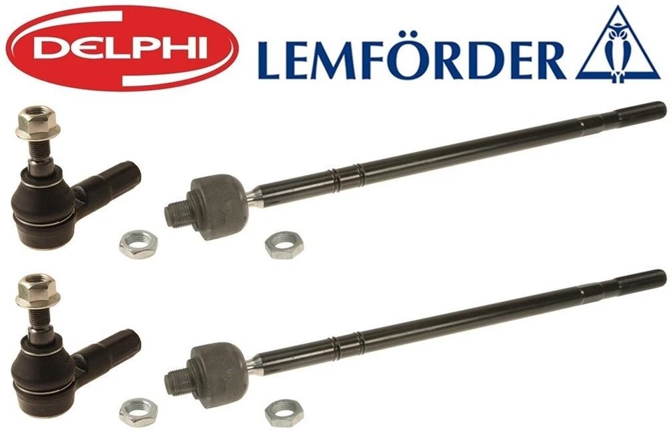 Delphi Outer + Lemforder Inner Tie Rod End Complete Set For Sprinter 2500 3500 - Image 3 of 4