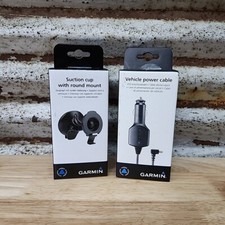 Garmin Vehicle Power Adapter  Cable Suction Cup With Round Mount BRAND NEW