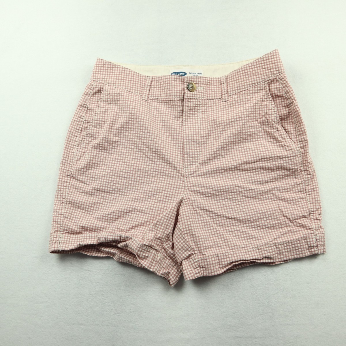 Red Navy Gingham Shorts Old Navy Women's Size W30 Red