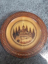 WALL VINTAGE CARVED DECOR DECORATION HOME HAND FORREST ROUND ART WOODEN GIFT