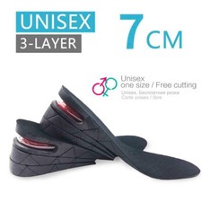 Height Increase Insole 3-Layer Air Cushion Heel Insert Lift Shoes Insole for Men