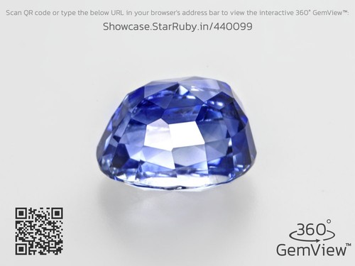 GRS Certified KASHMIR Blue Sapphire 2.68 Ct. Natural Untreated OVAL Clean UNIQUE - Picture 5 of 6