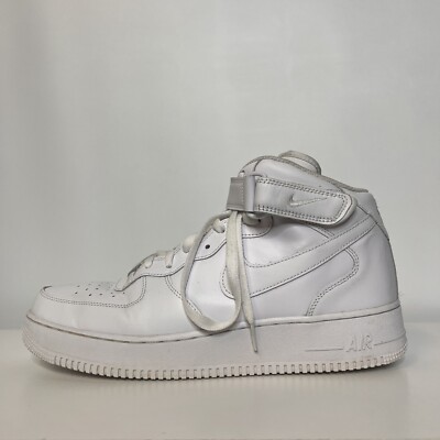Nike Air Force  Mid 315123-111 Triple White Basketball Shoes Sneakers Size 12 NEW Nike Air Force 1 Mid  main image 2