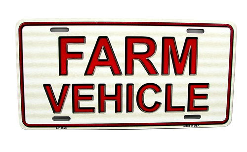 FARM USE VEHICLE TRUCK METAL CAR NOVELTY LICENSE PLATE AUTO TAG - Bild 4 von 41