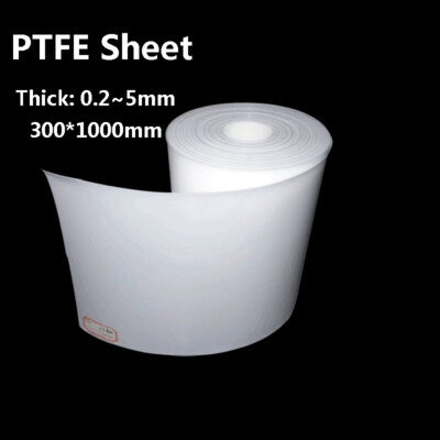Rollo De Lámina De PTFE Flexible - Espesores De 0.2 A 5 Mm, Color Blanco, Ideal Para Proyectos DIY