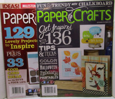 Paper Crafts Magazine Lot of 2 - Jan/Feb 2013  Sept/Oct 2013