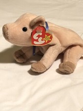 ty beanie babies Knuckles, The Pig, Rare Retired 1995