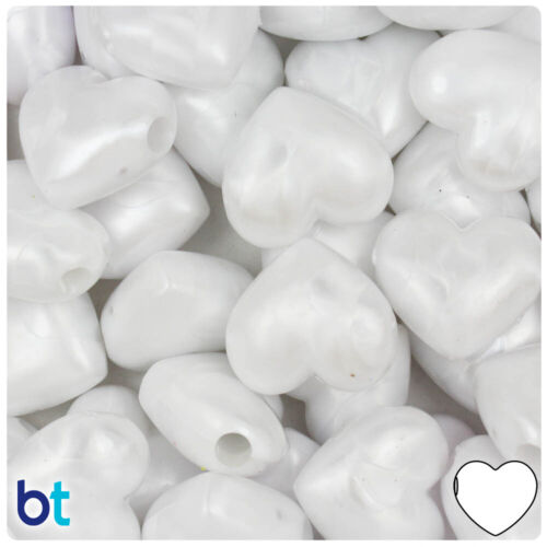 BeadTin Valentine 18mm Large Heart Pony Beads (24pcs) - Style choice - Picture 36 of 36