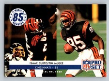 1992 Pro Set #347 Isaac Curtis / Tim McGee MN, UER   Cincinnati Bengals