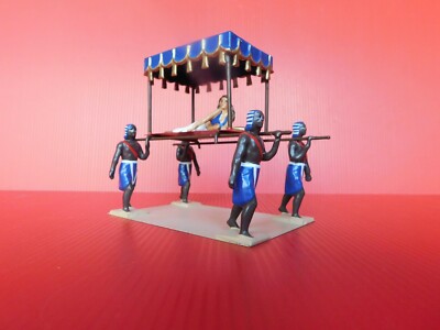 Figurine CBG Mignot : Procession De Cléopâtre Avec 4 Esclaves – Plomb Peint, 1:32