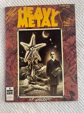 Heavy Metal Magazine Issue #31 1979 H.P. Lovecraft Moebius Adult Illustrated