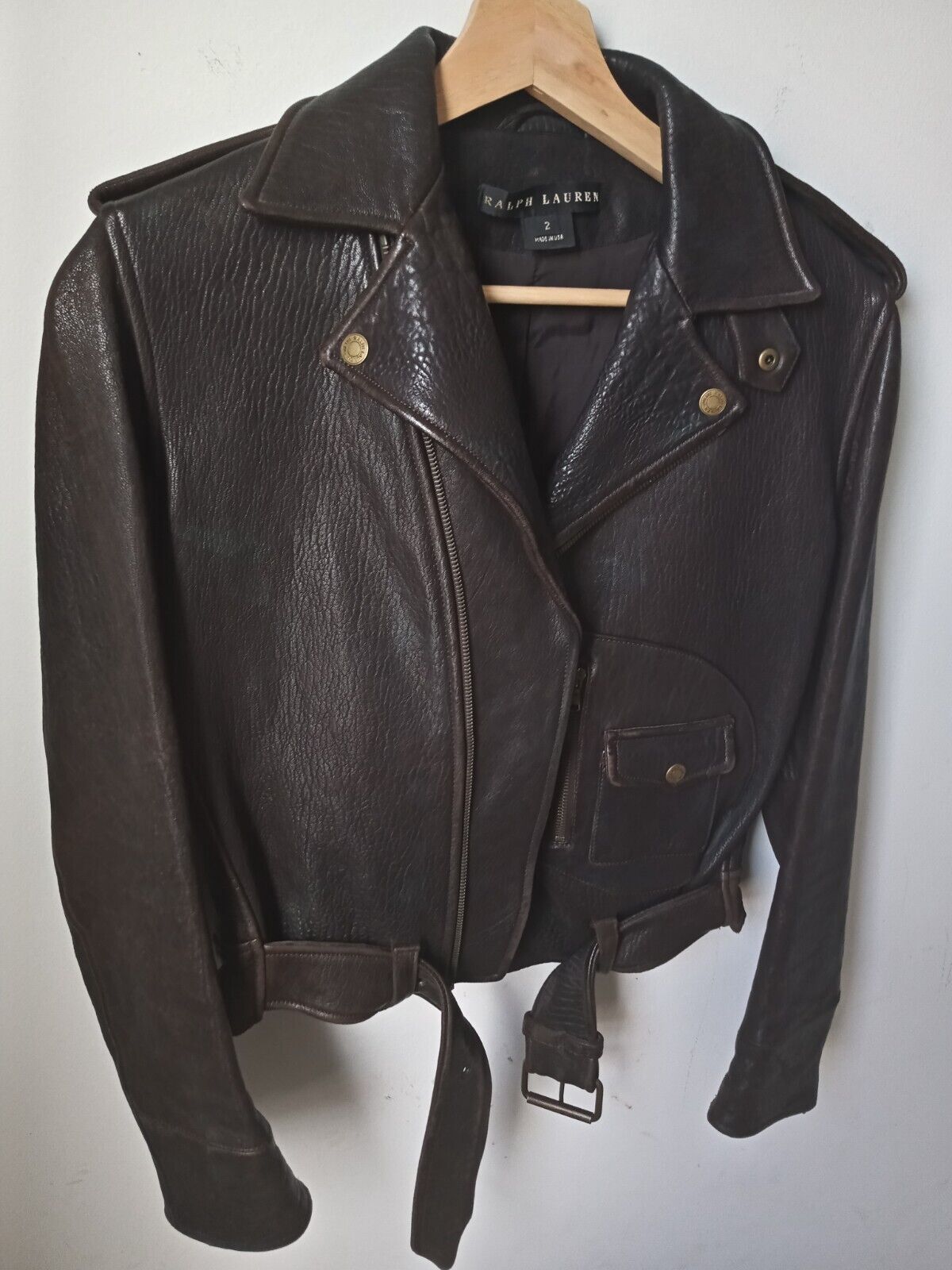 Ralph Lauren Leather Jacket 2 Sheepskin USA - image 11