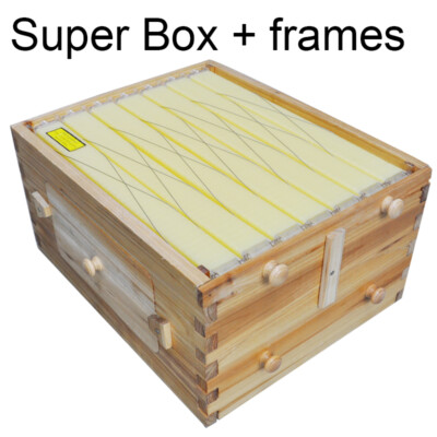 #ad Auto Bee Hives Super Bee Box Beekeeping Hives 7 Plastic Beekeeping Frames Food $179.99