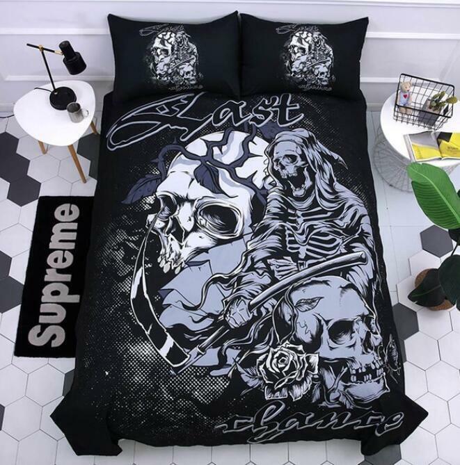 3D Grim Reaper ZHUB1686 Bed Pillowcases Quilt Duvet Cover Queen King Zoe Nowe wydanie, 100% nowe