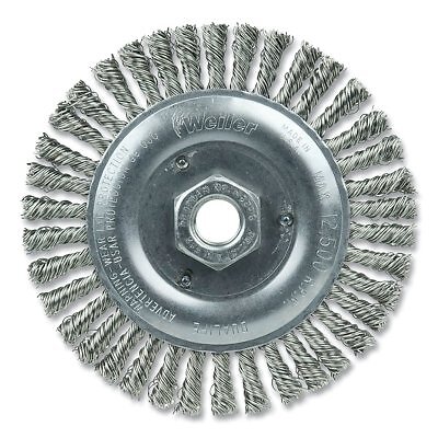 Weiler 8806 Roughneck Stringer Bead Twist Knot Wire Wheel 12500 RPM 5 Inches