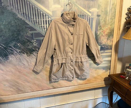 Women's Nordstrom Beige Long Sleeve Jacket/Parka Sz. Petite S - Picture 7 of 15