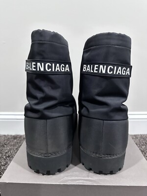 Balenciaga Alaska Low Nylon Black Ski Snow Boot | eBay UK