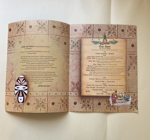 Original Vintage LUAU 400 New York City Tiki Lounge Polynesian Restaurant Menu - Picture 4 of 15