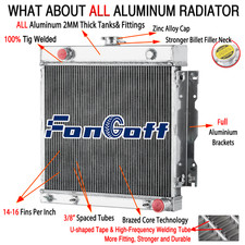 Aluminum 3-ROW Radiator For 1975~1978 Dodge B100 200 D100 150 PLYMOUTH V8 NEW