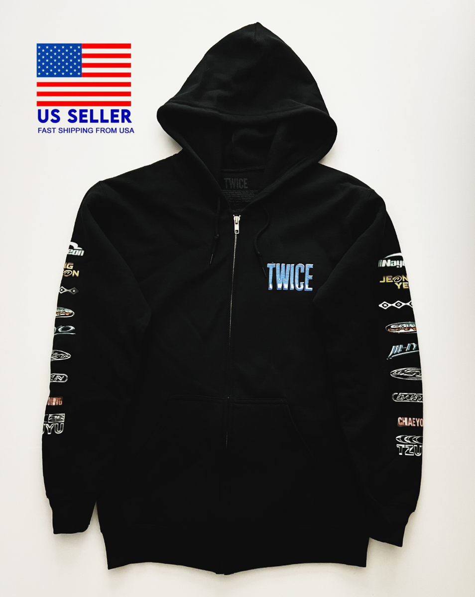 TWICE THIS IS FOR POP UP MERCH LIMITED EDITION ZIP UP HOODIE