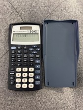 Texas Instruments TI-30X IIS Scientific Calculator Blue Tested  Works W/Cover