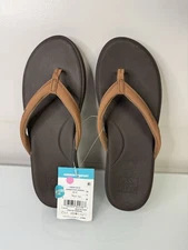 Women’s Reef Cushion Cloud Flip Flops Sandals Size 11 New With Tags Espresso