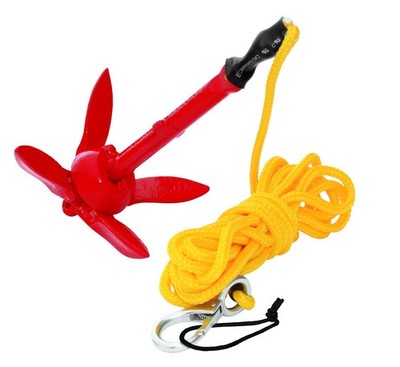 AIRHEAD SUP Anchor Kit - 1.5lb Grapnel, 15ft Line, Storage Bag for Paddleboard/K