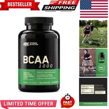 Instantized BCAA Branched Chain Essential Amino Acids Capsules, 1000mg, 200 C...