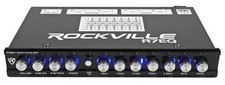 Rockville R7EQ 1/2 Din 7 Band Car Audio Equalizer EQ w/ Front, Rear + Sub Output
