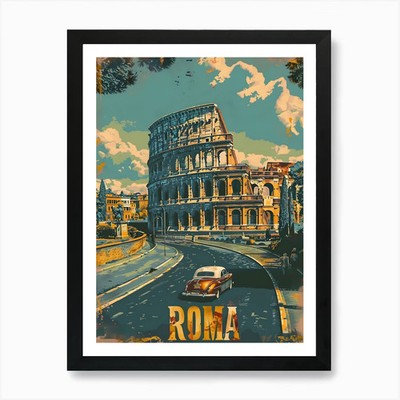 Rom. 1 Kunstdruck gerahmt Wandbild Poster Leinwanddruck Bild