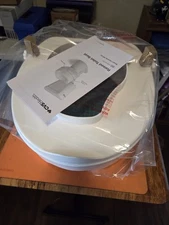 CVS Health Raised Toilet Seat 4" molded plastic, 250 lb capacity  NEW