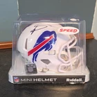 Buffalo Bills Stefon Diggs Autographed Mini Helmet Beckett Authentication