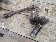 Massey Harris 33 Tractor Original Steering Worm Gear Shaft & Sector Gear Set