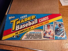 1992 topps traded baseball sealed.