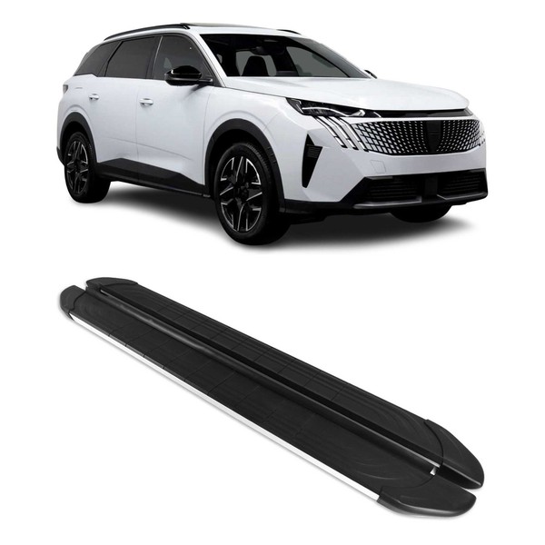 Trittbretter Seitenschweller FüR Peugeot 5008 III 2024-2026 Alu Schwarz Grau-image
