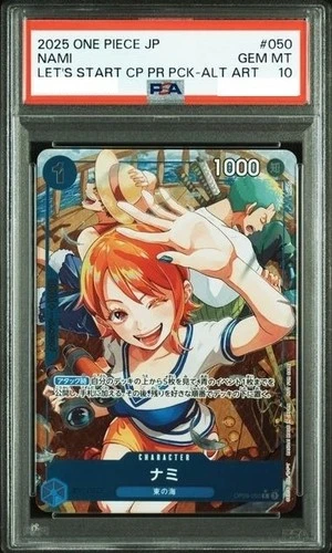 PSA10 One Piece card OP09-050 R Nami Parallel Promo 2025 Japanese JP